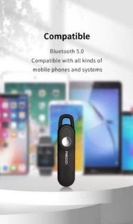 RECCl 銳思 無線單耳耳機 10M連接 商務單邊 藍牙耳機-黑色 白色Business Single Wireless Bluetooth Earphone REP-W15 Black White