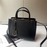 Fendi 2 Jours黑皮兩用包