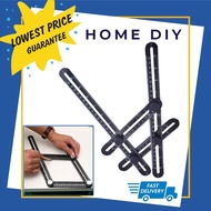 4 Fold Plastic Folding Ruler For House Decoration/ Angular Folding Ruler