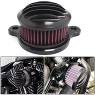 Motorcycle Black Air Cleaner Intake System Air Filter Kit Aluminum For Harley Sportster XL883 XL1200