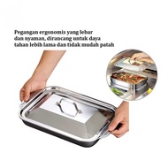 304 STAINLESS Steel Food Container Buffet Container Fish Plate Induction Stove Buffet PLUS Lid