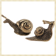 [1fnejakblh.ph] 2Pcs Snail Decor Figurine Brass Snail with Decor Effect the Meaning of the Snail Wal