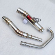 (stock Pipe) Open PIPE canister 51mm kou mahachai for rusi tc125 150 175 tmx 125 155 raider 150carb 