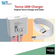 (New) Original Tecno 10W/18W Charger and Cable | Fast-Charging