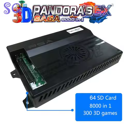 Arcade Pandora Saga Box EX2 8000 In 1 64G PCB Game Board 3d Wifi Download For Built Arcade Cabinet V