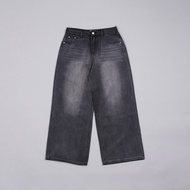 Chewa Airy Jeans-  กางเกงยีนส์ผ้าพริ้ว ทรงกระบอกใหญ่ - J61