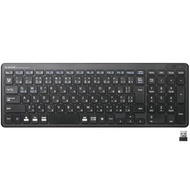 "Elecom Wireless Compact Keyboard with Pantograph Design - Available in Black and White"