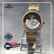 [FREE Wall Clock &amp; T-Shirt] ROSCANI Watch BL E354E3 Original Women Diamond Style Rose Gold Jam tangan
