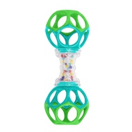 Bright Starts Oball O-Shaker (Ages 0+) Rattle, Teething Toy, 81107
