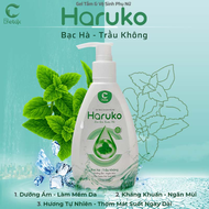 Gel tắm và vệ sinh phụ nữ Haruko hương bạc hà trầu không chai 150ml