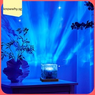 【KNWH】Night Light Projector Wave Light Projector 16 Colors Dynamic Wave Cube Lamp