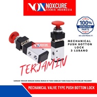 MECHANICAL VALVE PUSH BUTTON LOCK 3 HOLES PNEUMATIC MECHANICAL TYPE PUSH BUTTON LOCK 3 HOLES 3/S2 TH
