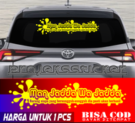 Stiker Mobil Stiker Motivasi Man Jadda Wa Jadda