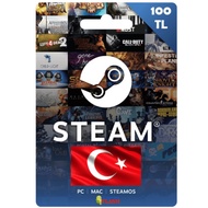 Steam Turkey Wallet Gift Card TRY Digital Code 7/10/15/20/30/50/60 USD USA US Steam turkey wallet TL