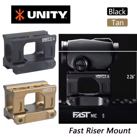 Tactical Fast Riser UNITY Mount For Airsoft T02 Red Dot Sight Scope Universal 2.26" Heightening Brac