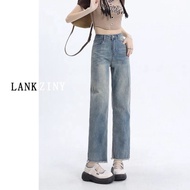 {Little Ruth} Small Guy 145-165cm Small Guy Women Autumn Retro Jeans Women Small Guy Nine-point Pear