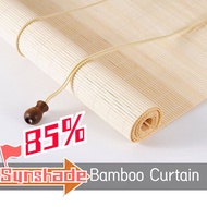 {Zhao Made} 85% Sunshade Bamboo Curtain Wall Blinds Door Curtains Blackout Blinds Sunshade Bamboo Blinds Roller Blinds with Lifter