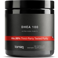 Toniiq Ultra High Strength DHEA 100mg Supplement for Men - 99%+ Highly Purified and Bioavailable Mic