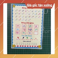 Large size a3 a4 alphabet paper laminated