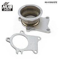 HUB sports Stainless Steel T04E T3/T4 5 Bolt Exhaust Dump Flange To 3" 76mm Vband Adapter HU-CGQ127Z