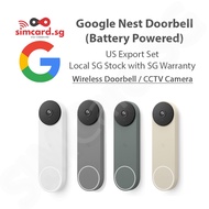 Google Nest Doorbell (Battery / Wired) / Nest Hello - Wireless Camera CCTV Video Door Bell + Local SG Store Warranty