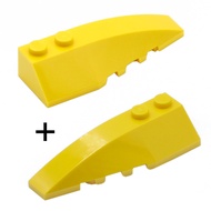 COOLPON|This Is LEGO Lego's Parts Yellow Wedge 6x2 Left+Right 41747+41748
