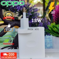 Adapter Fast Charging 18W Warna Putih untuk OPPO A92/A74/A5/Reno - Plug EU