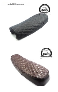 เบาะนั่งรถจักรยานยนต์แบบกันน้ำสำหรับ CG125 รุ่นวินเทจ สไตล์พังก์ หุ้มเบาะนั่งแบบทวีด เหมาะสำหรับ Hon