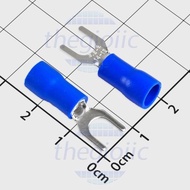[20 Pieces]- SV3.5-5 Cos Y-shaped Head With Wire Cover 2.63-4.6mm2 Blue M5 Screws