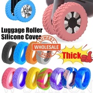 jw001[Wholesale Price]Thickened Luggage Roller Silicone Cover / Chair Foot Roller Reduce Noise Pad / Anti-Wear Suitcase Caster Sleeve / Fashion Wheel Protector /  Waterproof Guard