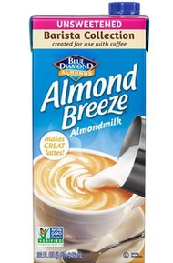 BLUE DIAMOND - Almond Breeze 無糖咖啡師調配級杏仁樂 946ml x 1 #素食 #杏仁奶