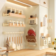 Cream No-Punch Chopsticks Original Wood Seasoning Kitchen Wholesale Knife Storage Multi-Functional W