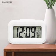tinchighid LED Digital Night Glow Alarm Clock Electronic Alarm For Home Office Backlight Snooze Cale