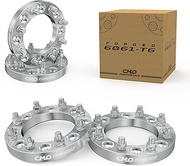 4 Pieces 1" 25mm Custom Lug Centric Wheel Spacers Adapters Bolt Pattern 8x6.5 to 8x6.5 Thread Pitch 
