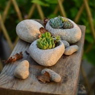 Mini Flowerpot🌷 [Free Gift] Simple Unique Imitation Cobblestone Succulent Flowerpot Irregular Creati