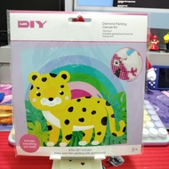 mr diy - diamond painting canvas kit - leopard