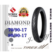 TAYAR TIRES MAXXIS DIAMOND BUNGA-TAYAR  SOBEK diamond S1704 TT100 70/90/17 80/90/17 1pc