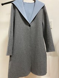 Uniqlo 雙色羊毛長版大衣外套