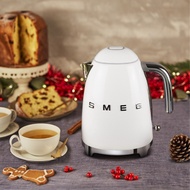 義大利 SMEG 復古美學電熱水壺 珍珠白 1.7L