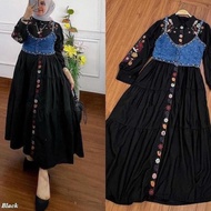 BAJU GAMIS TERBARU NATASHA MIDI DRESS / GAMIS MIDI MUSLIMAH TERBARU