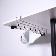Useful Kitchen Cupboard Storage Rack Cupboard Shelf Hanging Hook Organizer Closet Clothes Glass Mug