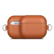 Wit's - 蘋果Airpod 3 無線藍牙耳機充電盒保護套 牛皮, 啡色