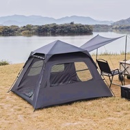 Camping Tent for 3-5 Person,3 Mesh Windows & 1 Doors,Easy Set Up Tent, Ideal for Family Camp, Outdoo