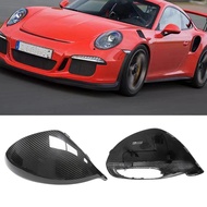 Rear View Mirror Cover Cap For Porsche 991 Sport 991.2 GT2 GT3 Real Dry Carbon Fiber Exterior Side R
