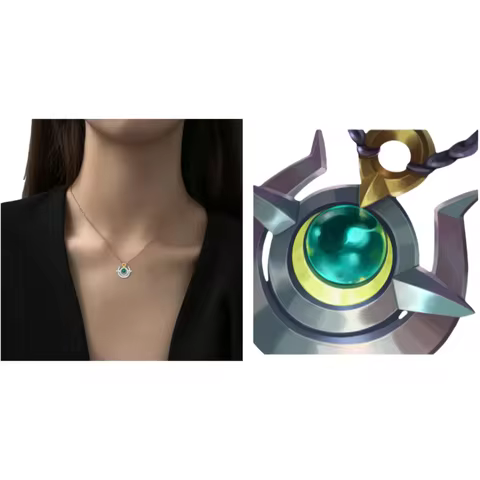 League of Legends Moonstone Regenerator Anime Necklace Game Peripherals Pendants Cartoon Fashion Acc