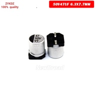 10PCS SMD Aluminum Electrolytic Capacitor 50V47UF 6.3*7.7MM 47UF50V 50V 47UF