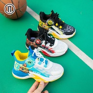 RAINBOW New korea braided basketball shoes for kids boy high top rubber basketball shoes for kids