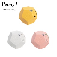 PEONY1 Automatic Rotating Timer, 2 Volume Adjustable 12-hedron USB Rechargeable Timer, LED Screen 1/