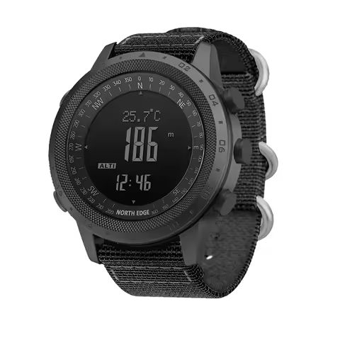 NORTH EDGE DESERT Men Digital Watch Outdoor Sports Running Swimming Outdoor Sport Watches Altimeter 