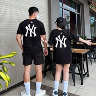 MLB KOREA T-shirt for men and women, high-end, 100% cotton with 2-way stretch, weight 250gms - MLB N